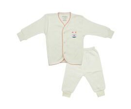 kidley kids front open thermal wear set